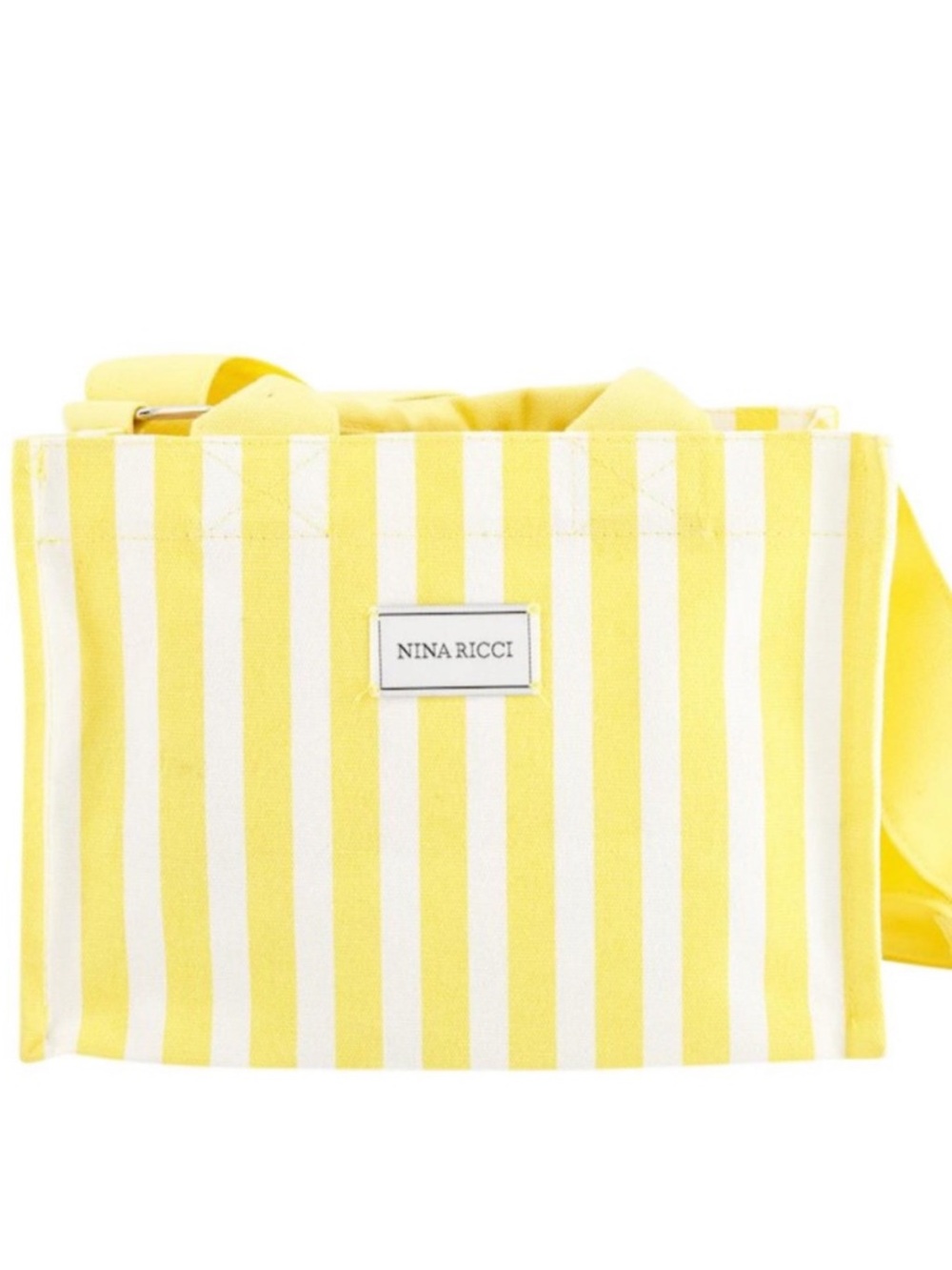 Nina Ricci Yellow & White Stripe Lunch Bag